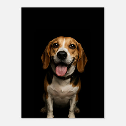 Pure Black Dog Portrait