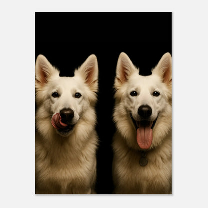 Pure Black Dog Portrait