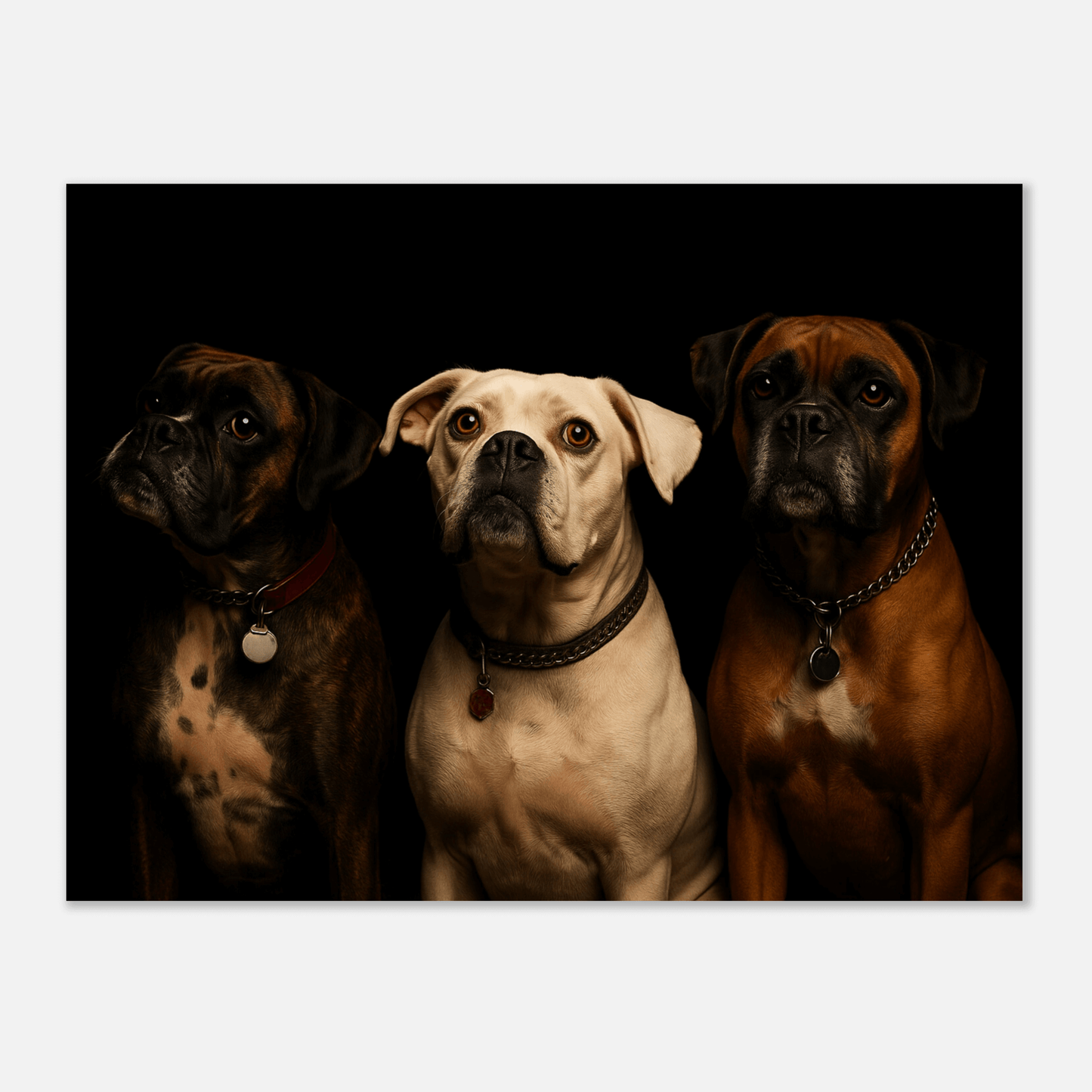 Pure Black Dog Portrait